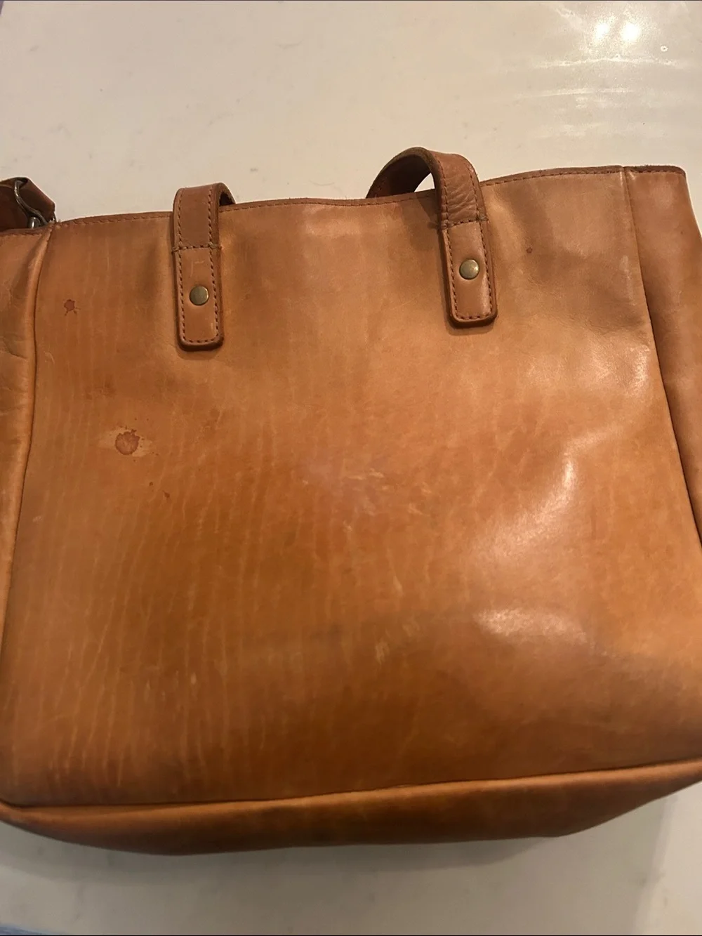 Parker  Tan Leather Tote